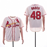 Cardinals 48 Harrison Bader Cream Cool Base Jersey Sguo,baseball caps,new era cap wholesale,wholesale hats